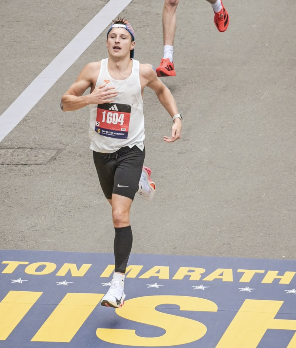Crossing the finish line